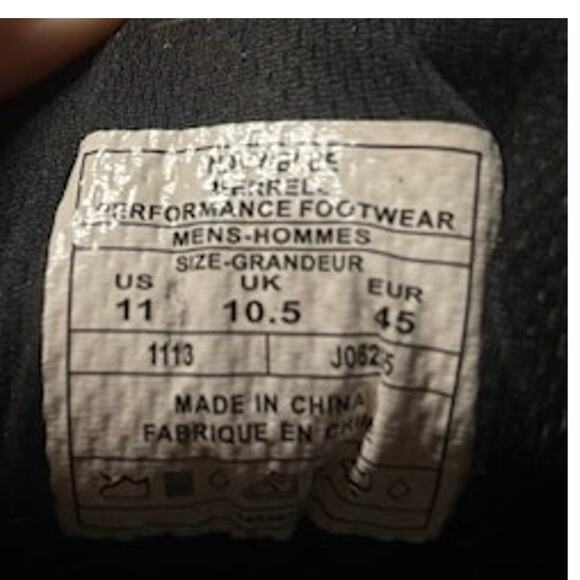 Merrell Road Glove 3 Trail Running Sneakers Minimalist Shoes Gray Blue Men's 11 - Picture 9 of 10